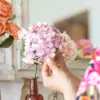 hortensia lyserød papirblomster